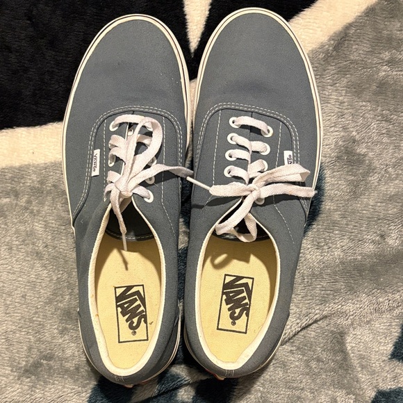 Vans Other - Vans Light Blue Canvas Sneakers with White Accents